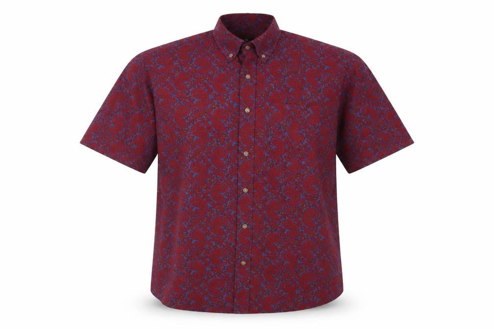 Front view of Cotton Traders Men's Multicoloured Paisley Shirt M