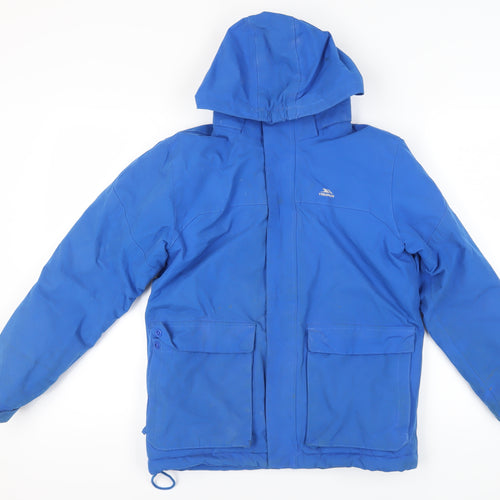 Trespass Boys' Blue Parka 12Y Winter Waterproof Jacket