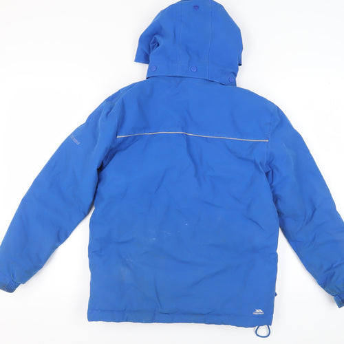 Trespass Boys' Blue Parka 12Y Winter Waterproof Jacket