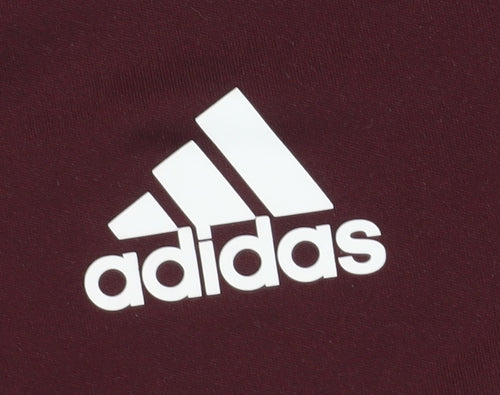 Adidas Men’s 2XL Red T-Shirt, Short Sleeve, Crew Neck
