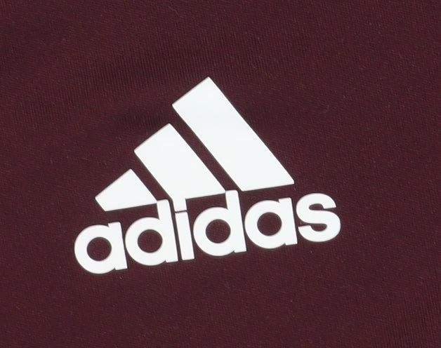 Adidas Men’s 2XL Red T-Shirt, Short Sleeve, Crew Neck