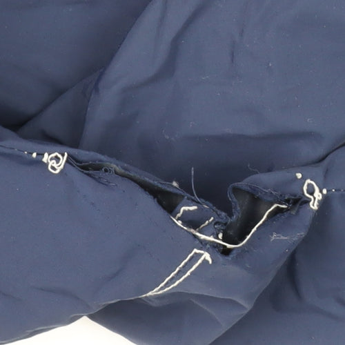 Jack Wills Men's Blue Hooded Windbreaker Jacket L