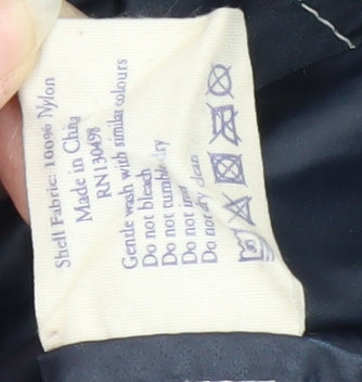 Jack Wills Men's Blue Hooded Windbreaker Jacket L