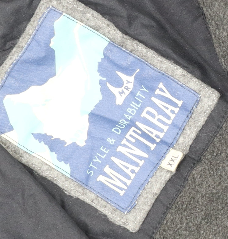 Mantaray Men's Black 2XL Parka Jacket Waterproof