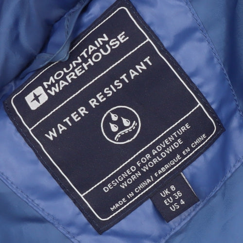 Mountain Warehouse Women's Blue Puffer Jacket Size 8