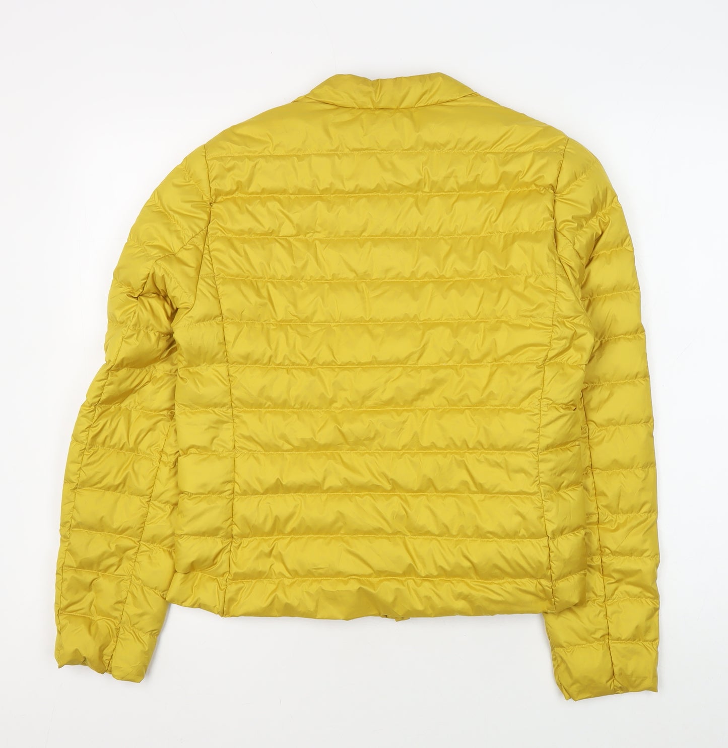 H&M Women's Yellow Puffer Jacket Size S