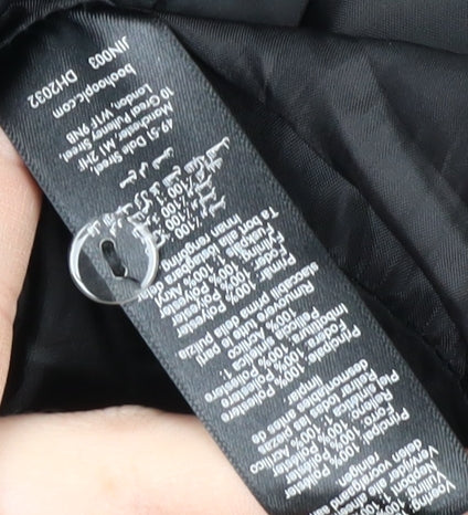 boohoo Women’s Black Puffer Jacket Size 28 Winter Coat