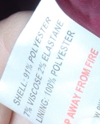 Isle Women's Red Pea Coat, Size 10, Double-Breasted