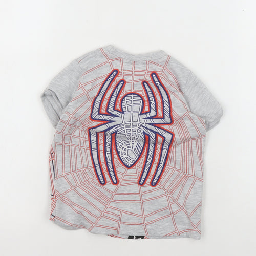 Marvel Spider-Man Boys Grey T-Shirt 2-3 Years Graphic Print