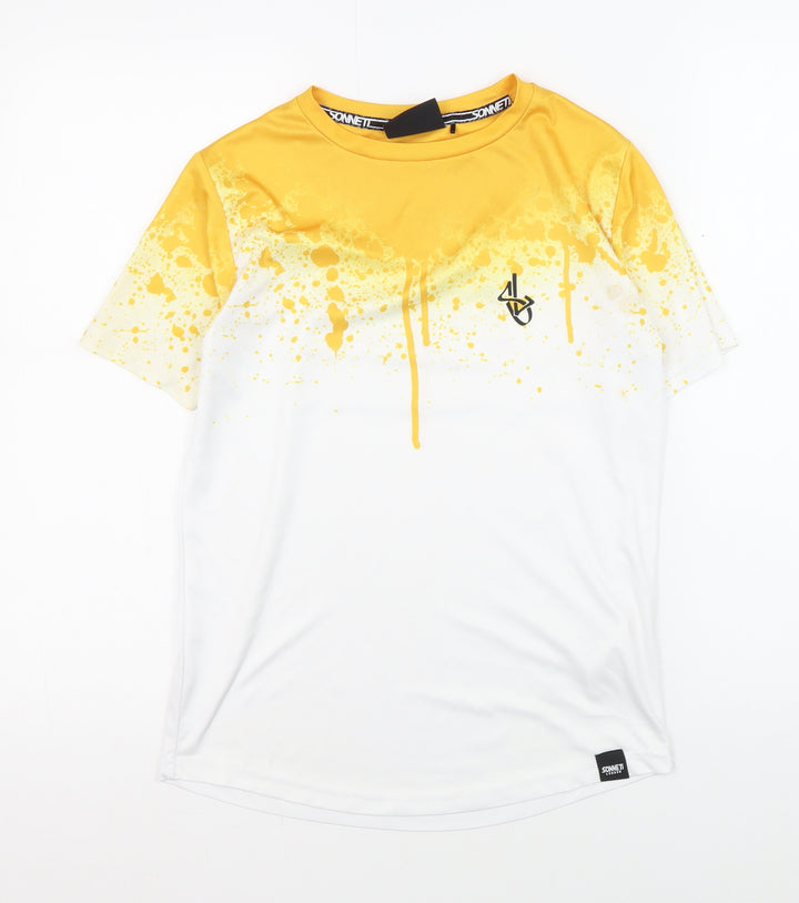 Sonneti Boys Yellow Graphic Print T-Shirt 12-13 Years