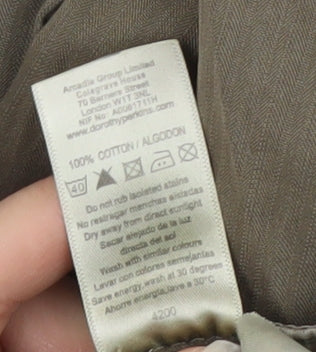 Dorothy Perkins Women's Cargo Trousers 12 Brown