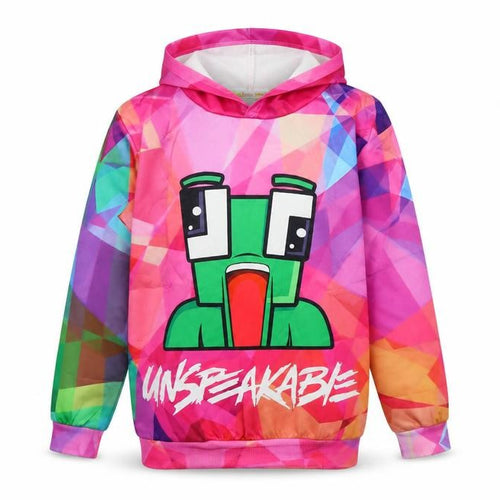 Zhixuan Tong Girls Multicoloured Graphic Pullover Hoodie - 11-12 Years