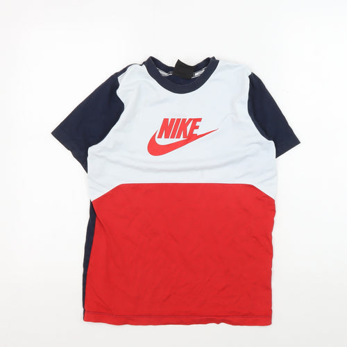Nike Boys' Multicoloured Crew Neck Pullover T-Shirt
