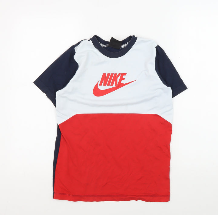 Nike Boys' Multicoloured Crew Neck Pullover T-Shirt