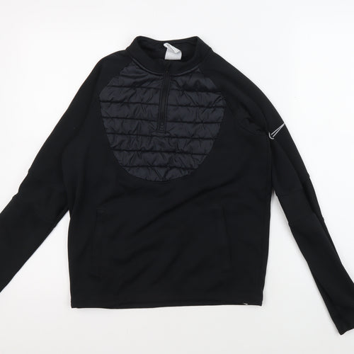 Nike Unisex Kids Black Track Jacket L, Thermal Fleece