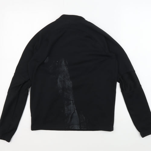 Nike Unisex Kids Black Track Jacket L, Thermal Fleece