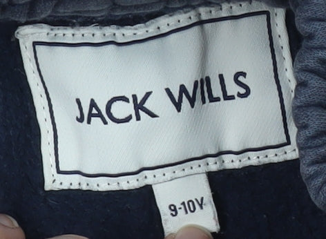 Jack Wills Boys Black Sweat Shorts 9-10Y with Pockets