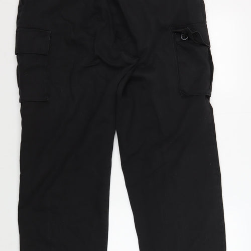 Gear Men's Black Cargo Trousers, Size L, Pockets