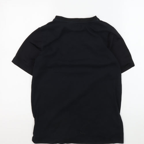 Nike Boys Black XL T-Shirt with Logo, Short Sleeve, Activewear