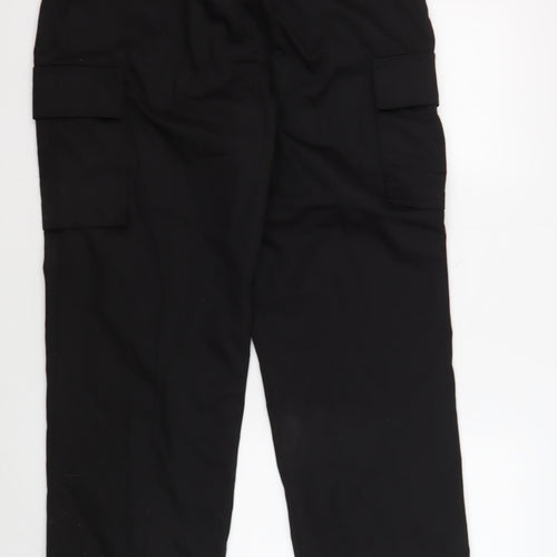 Gear Unisex Black Cargo Trousers L Button Pockets
