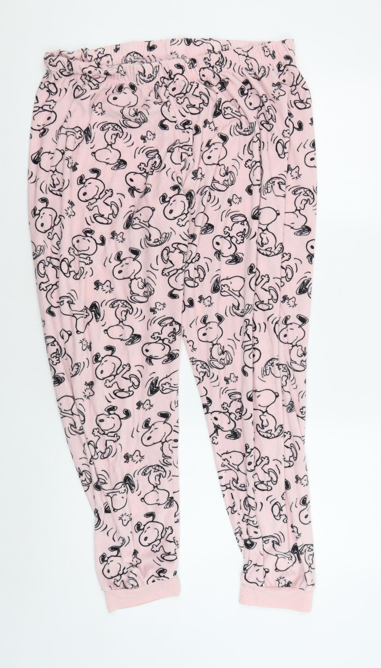 Primark Womens Pink Snoopy Pyjama Pants Size L