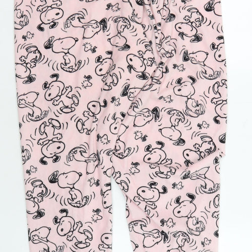 Primark Womens Pink Snoopy Pyjama Pants Size L