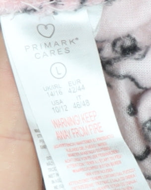 Primark Womens Pink Snoopy Pyjama Pants Size L