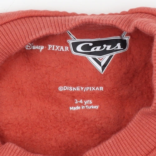 Disney Boys Red Cars Pullover Sweatshirt 3-4 Years