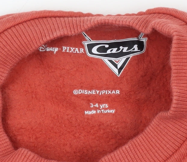 Disney Boys Red Cars Pullover Sweatshirt 3-4 Years