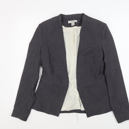 H&M Women's Grey Blazer, Size 10, Regular Fit