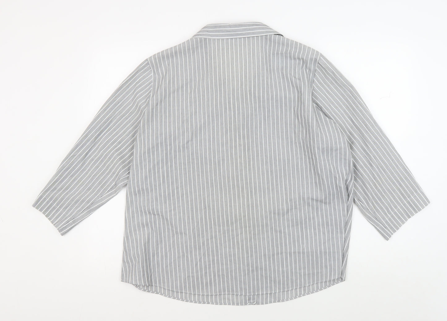 Marks and Spencer Women's Grey Button-Up Size 22