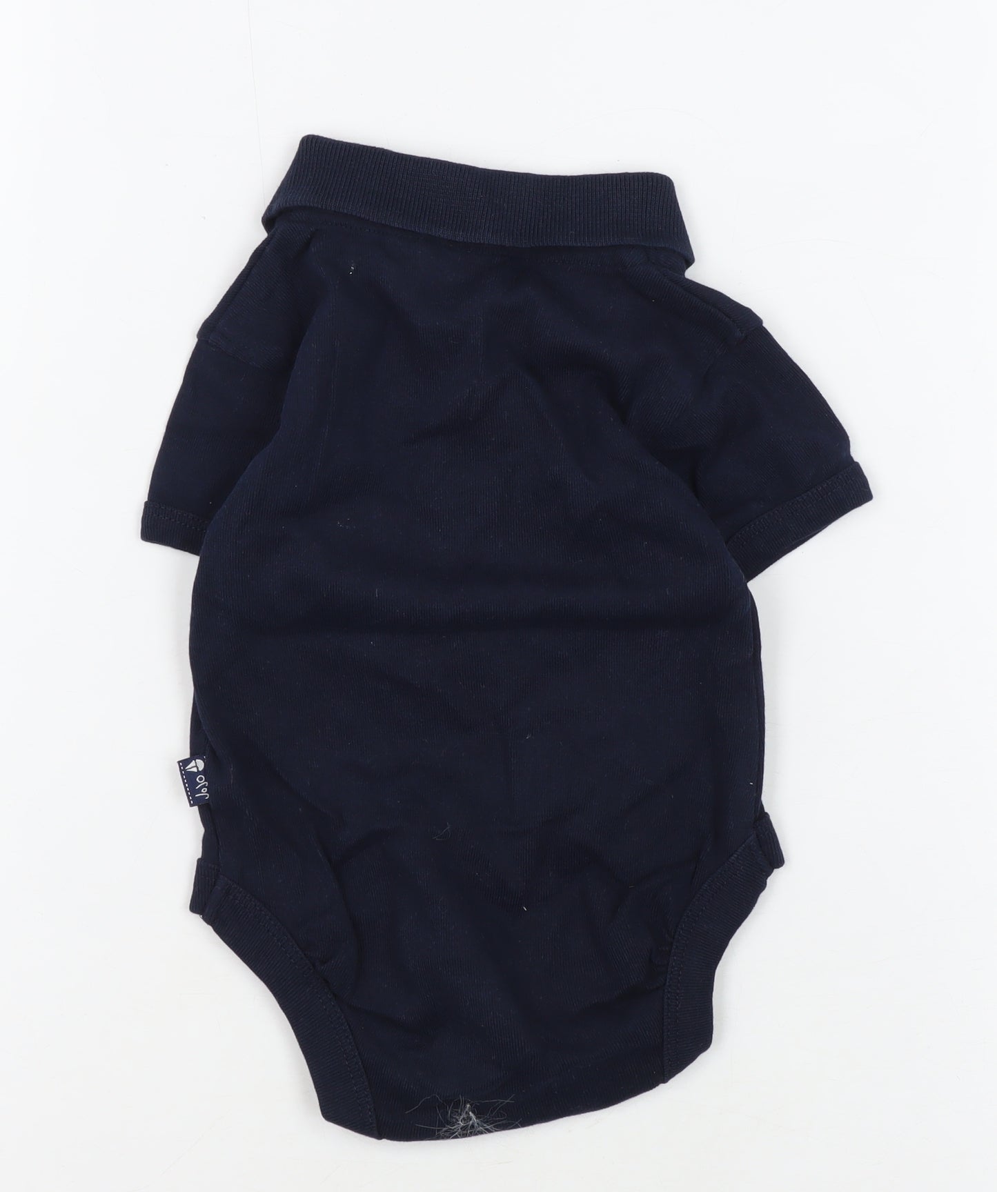 JoJo Maman Bébé Unisex Navy Babygrow 3-6M - Short Sleeve