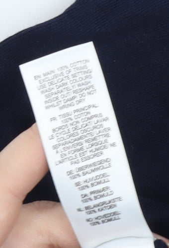 JoJo Maman Bébé Unisex Navy Babygrow 3-6M - Short Sleeve