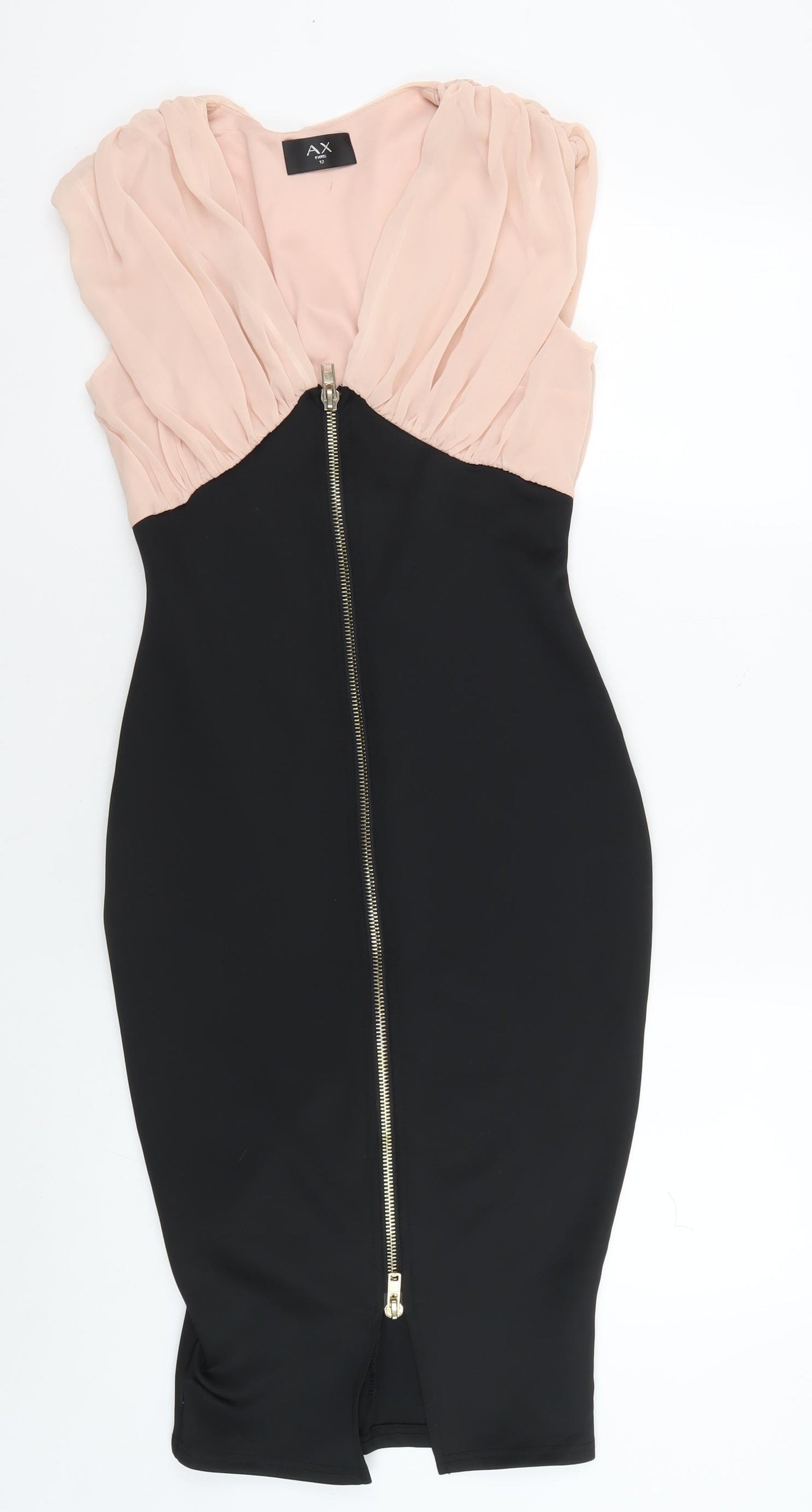 AX Paris Women's Black Bodycon Dress Size 12