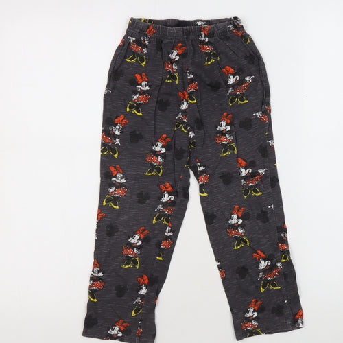 Disney Girls Black Minnie Mouse Pyjama Pants 5-6 Years