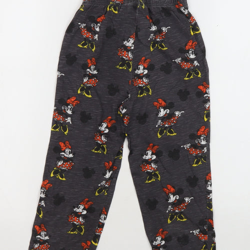 Disney Girls Black Minnie Mouse Pyjama Pants 5-6 Years