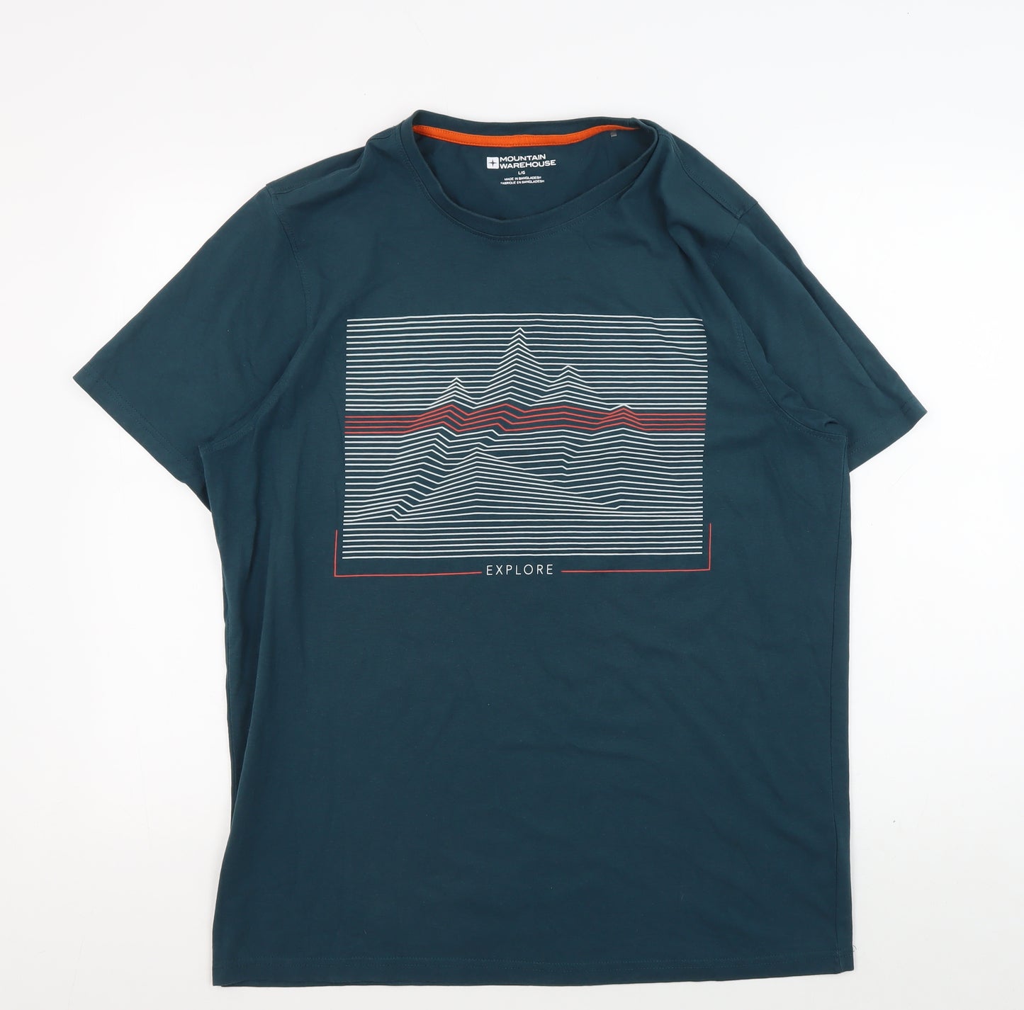Mountain Warehouse Men's Blue Graphic T-Shirt L