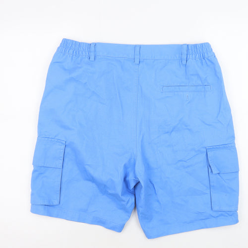 Cotton Traders Blue Men's Cargo Shorts 36