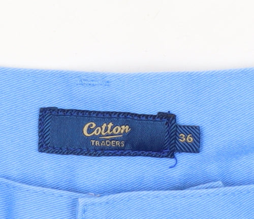 Cotton Traders Blue Men's Cargo Shorts 36