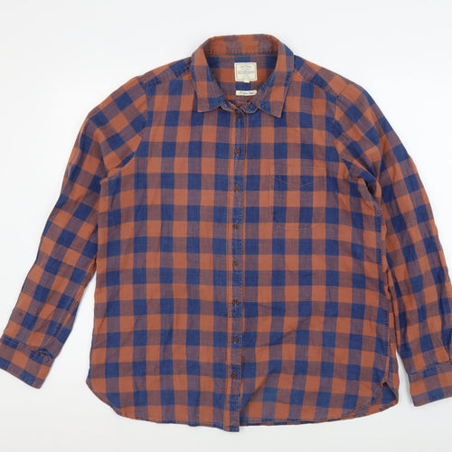 Fat Face Men's Multicoloured Check Casual Shirt, Size 14
