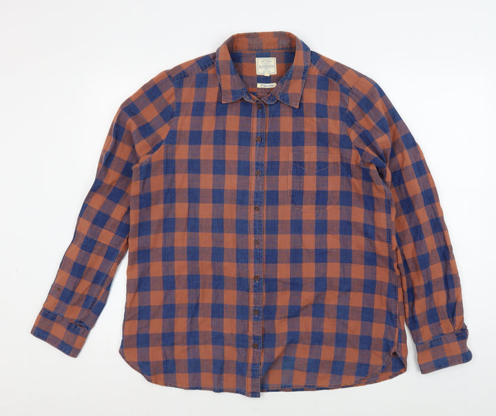 Fat Face Men's Multicoloured Check Casual Shirt, Size 14