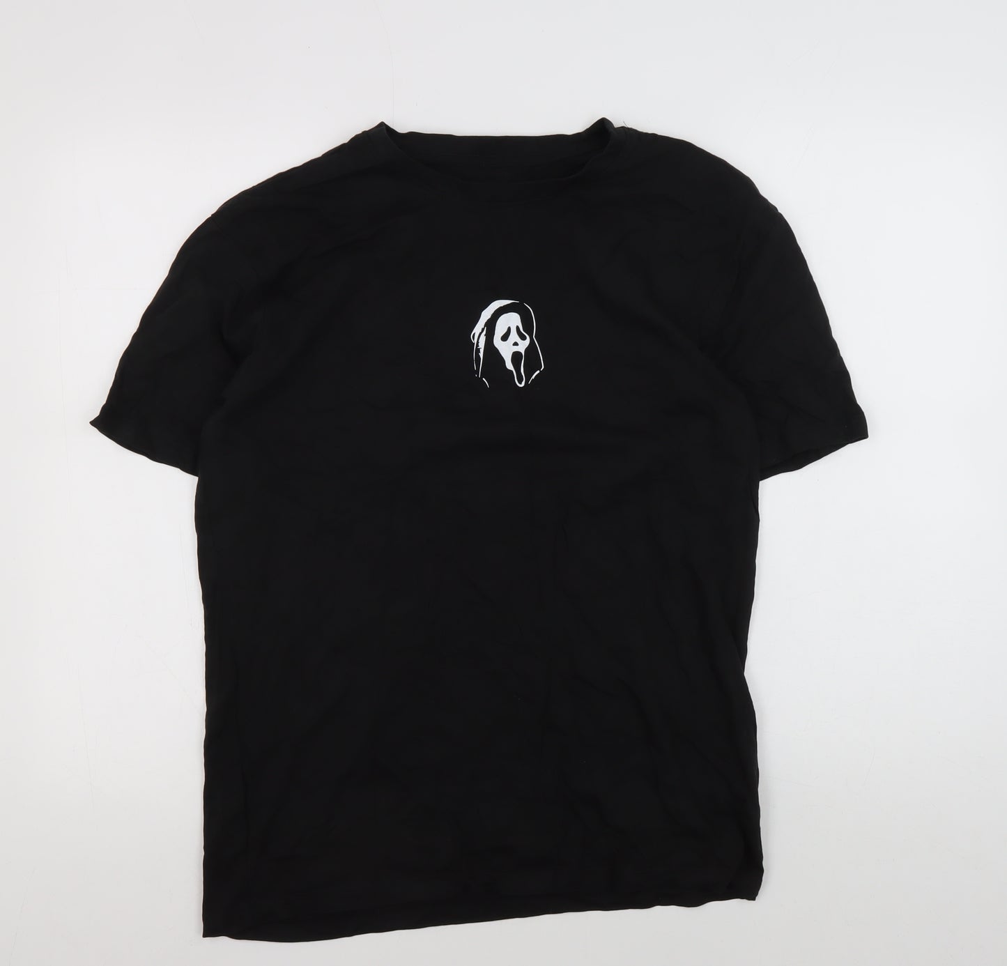 Bioworld Men's Black Scream Ghost Face T-Shirt, Size S