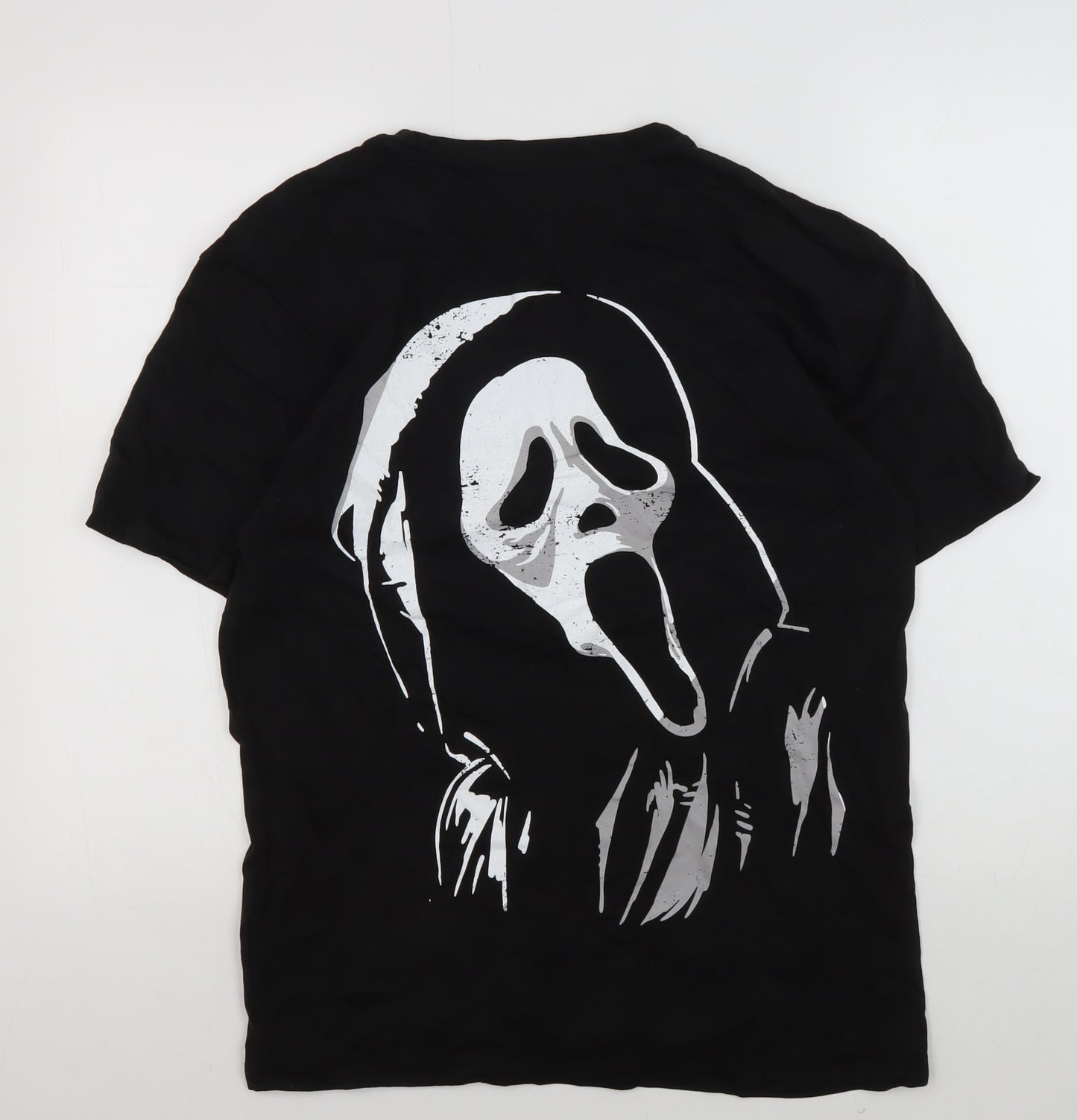 Bioworld Men's Black Scream Ghost Face T-Shirt, Size S