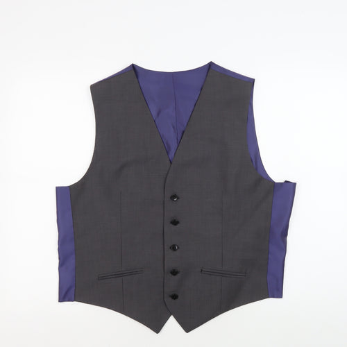 Marks and Spencer Men's Grey Waistcoat 38R Wool Blend