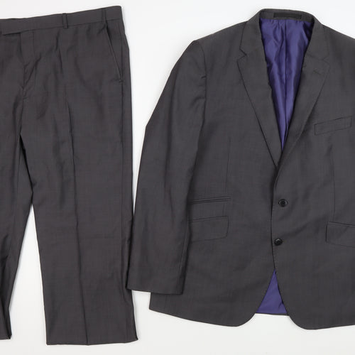 Marks and Spencer Men's Grey 2 Piece Suit 46R/40W/33L