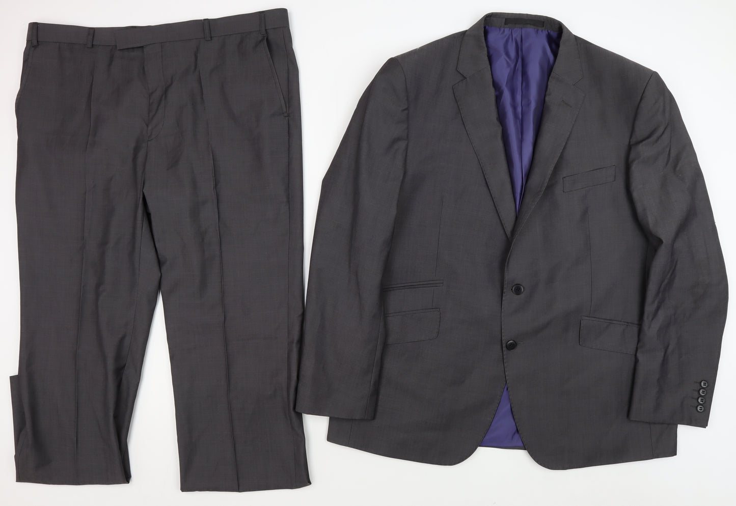 Marks and Spencer Men's Grey 2 Piece Suit 46R/40W/33L