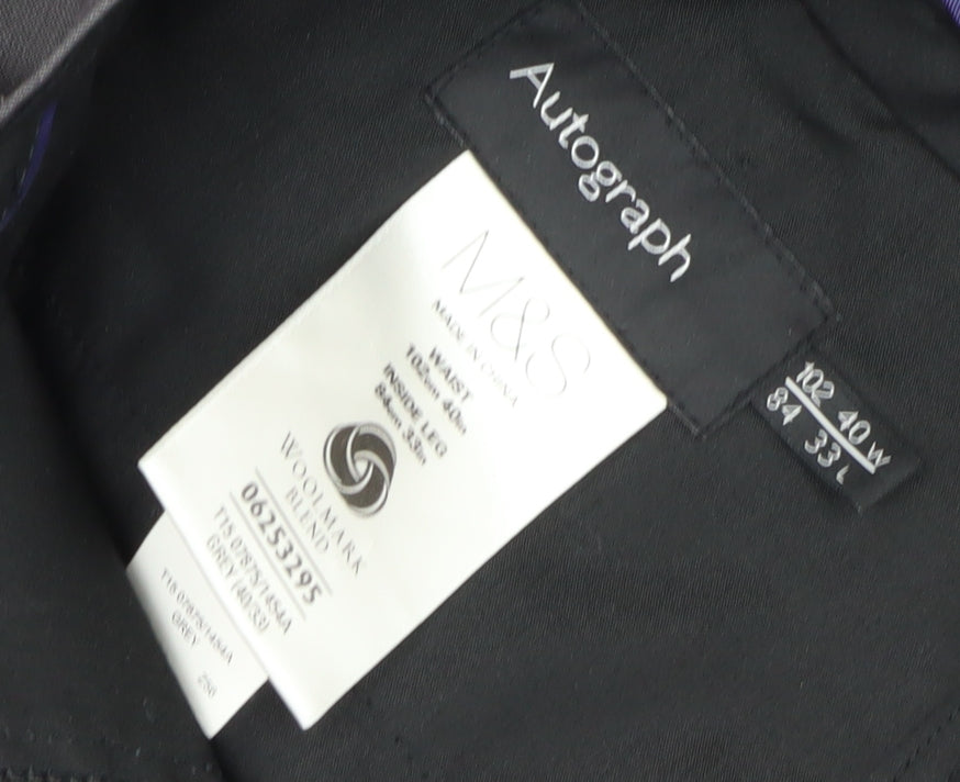 Marks and Spencer Men's Grey 2 Piece Suit 46R/40W/33L