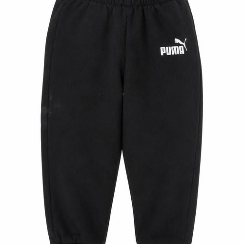 Puma Boys Black Jogger Trousers S - Activewear Cotton Blend