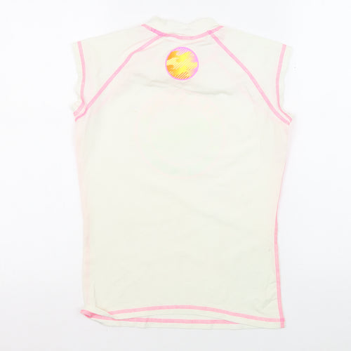 Billabong Women's White Surf Top M Slim Pullover