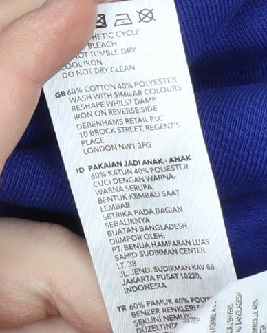 BlueZoo Boys' Blue Skateboarding Hoodie, 13-14 Years